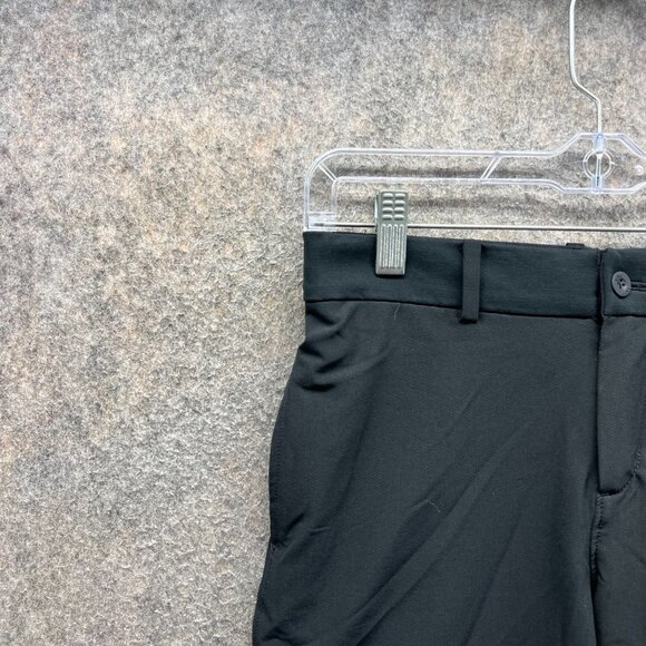 Nike Shorts Men Large Adult Black Chino Flat Front Dri Fit Athletic Swoosh Golf - Picture 10 of 13